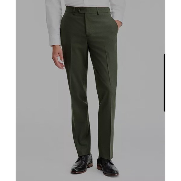 Bar III Other - Bar III Mens Slim Fit Dress Pants  34W /30L Green Solid NWT $175
